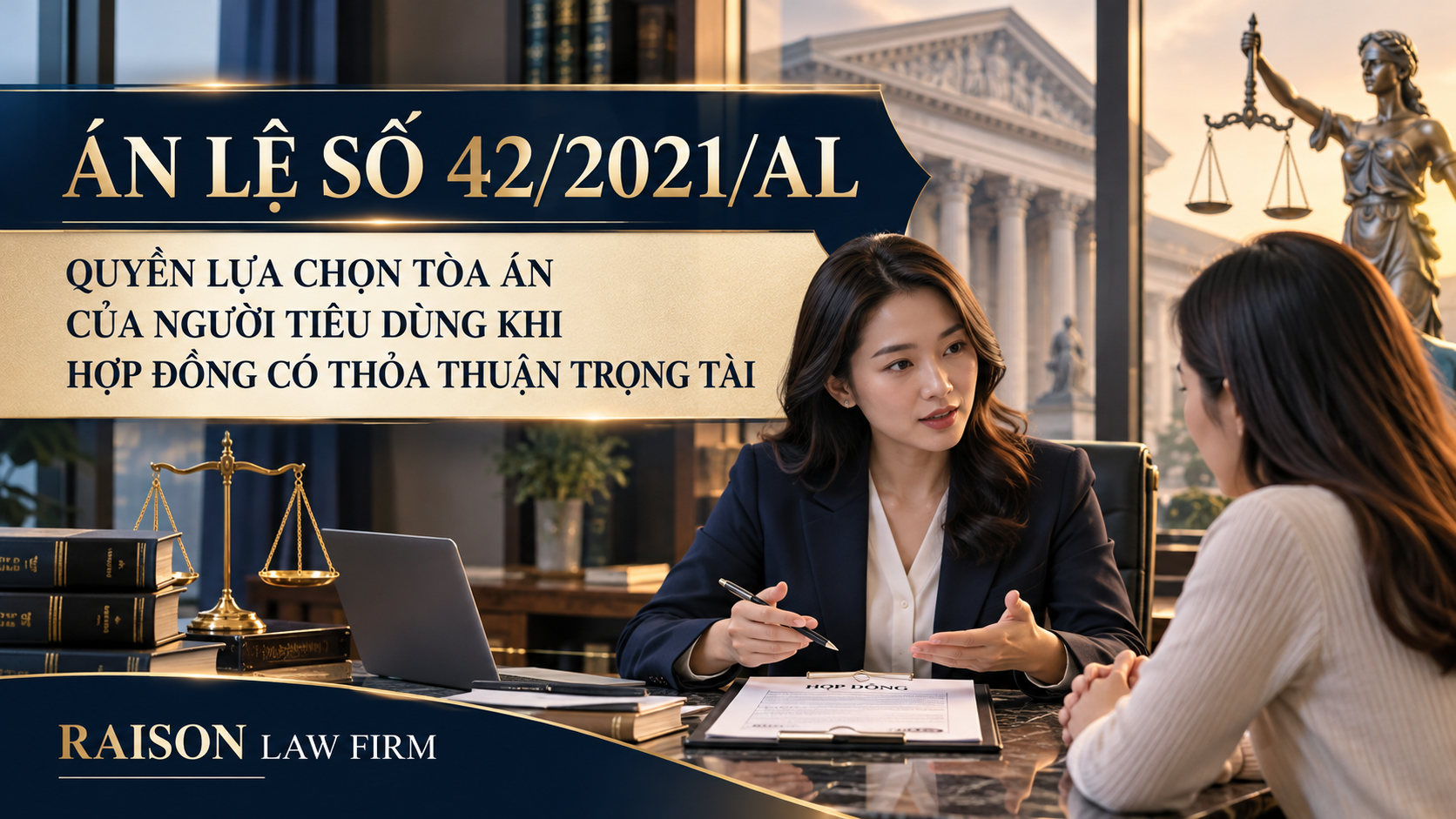 Án lệ số 42/2021/AL về quyền lựa chọn Tòa án của người tiêu dùng khi hợp đồng có thỏa thuận trọng tài