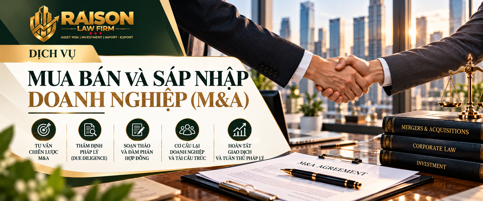 Dịch vụ Pháp lý Mua bán & Sáp nhập Doanh nghiệp